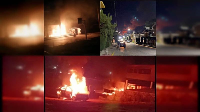 Pobladores atacan presidencia municipal y queman patrullas en Tlaxcala