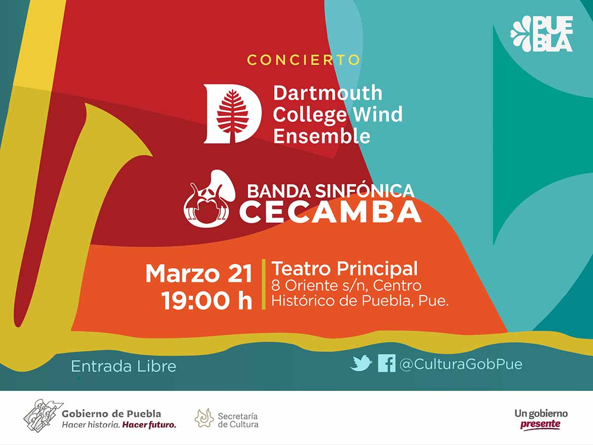 Ofrecerán CECAMBA y universidad Darmouth College concierto en el Teatro Principal