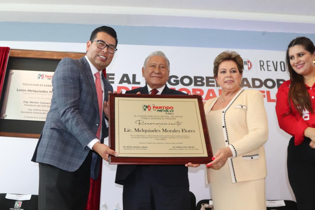 El PRI Puebla rinde homenaje a don Melquiades Morales Flores