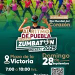 Puebla se activará con el Primer Gran Zumbatón Estatal 2025 en 200 municipios