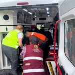 Mujer lesionada en explosión es trasladada vía aérea desde Huauchinango