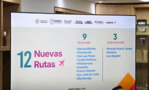 PUEBLA FORTALECE CONECTIVIDAD AÉREA NACIONAL E INTERNACIONAL CON 12 NUEVAS RUTAS