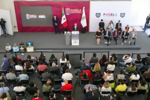 Gobierno de Puebla rehabilita Patio del Sol en Centro Histórico