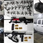 Fuerzas de seguridad logran aseguramiento de armamento de alto calibre