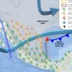 Frente frío 45 atacará de viernes a lunes con lluvias fuertes y masa de aire polar