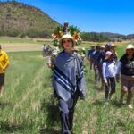 La Presidenta Municipal María Guadalupe Martínez Gerardo acompañó a familias de Santa Catarina Villanueva en la celebración a San Isidro Labrador