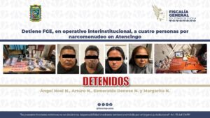Detienen a cuatro personas por narcomenudeo en Atencingo