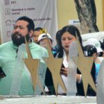 Escándalo en evento escolar en Tehuacán por delegada del bienestar.