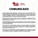 Gobierno de San Pedro Cholula informa