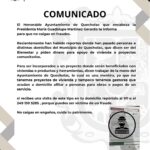 La Presidenta Municipal María Guadalupe Martinez Gerardo pide a ciudadanos no permitir la entrada a sus hogares a personas sospechosas
