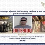 Detienen a persona por narcomenudeo tras cateo en Coronango