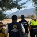 Por aire y por tierra órdenes de gobierno combaten incendio forestal en Zautla