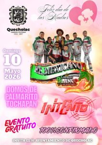 El Ayuntamiento de Quecholac celebrará a las madres con gran baile gratuito este 10 de mayo