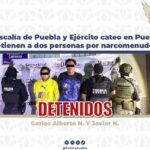 Detienen a dos personas por narcomenudeo tras cateo en Puebla capital