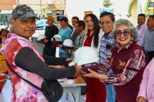 Con nuevos módulos de bacheo, Tonantzin Fernández refuerza la movilidad en San Pedro Cholula