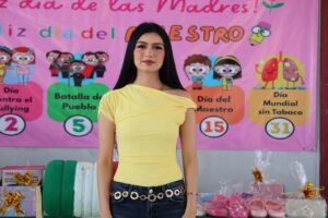 La Presidenta de Quecholac realizó la entrega de Pintura en el Jardín de niños Ángel del Campo de San José Tuzuapan