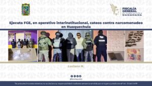 FGE realiza cateos contra narcomenudeo en Huaquechula