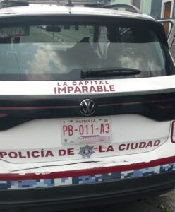 Patrulla del municipio atropella