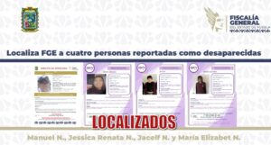La Fiscalía de Puebla localiza a cuatro personas reportadas como desaparecidas