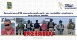 FGE cumple orden de captura por homicidio tumultuario ocurrido en Acatlán