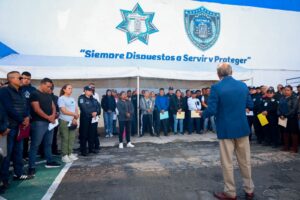 Mediante afiliación, Policía Auxiliar e IMSS-Bienestar amplían cobertura médica para su personal
