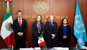 Presidenta del Senado refrenda el compromiso de México con el multilateralismo y la autodeterminación de los pueblos