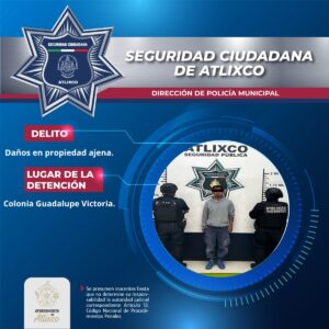 Asegura Policía Municipal a persona por quebrantamiento de sellos