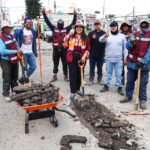 Tonantzin Fernández impulsa el programa de bacheo más amplio en la historia reciente de San Pedro Cholula