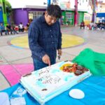 La Presidenta Municipal de Quecholac acompañó a la comunidad escolar del preescolar de la junta auxiliar de San Simón de Bravo en la celebración del Día del Padre
