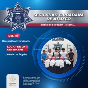 Detienen a cinco personas por usurpación de funciones