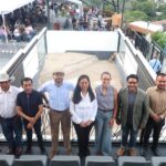 La presidenta de Atlixco, Ariadna Ayala, inauguró la Ventana Arqueológica ubicada en la Plazuela de la Danza del Cerro de San Miguel