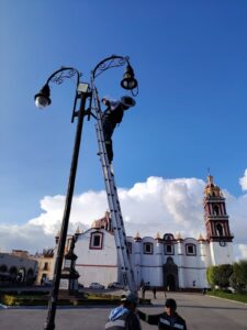 Refuerza Tonantzin Fernández acciones de servicios públicos para mejorar la imagen urbana de San Pedro Cholula