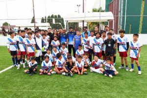 Tonantzin Fernández  se reunió con el equipo Topos FC