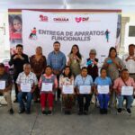 Tonantzin Fernández encabeza jornada ciudadana en San Pedro Cholula y entrega apoyos a través del DIF
