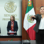 Rinden protesta Gabriel Elizondo y Eréndira Olimpia Cova, como senadores